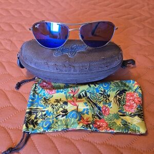Maui Jim Blue and Brown Sunglasses with Vibrant Lenses